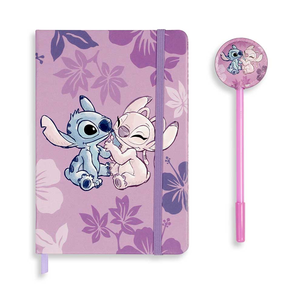 Lilo and Stitch Lilac Notebook + Fashion Pen