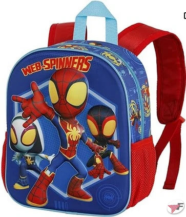 3D SpiderMan Kindergarten Backpack (31x26x11cm)