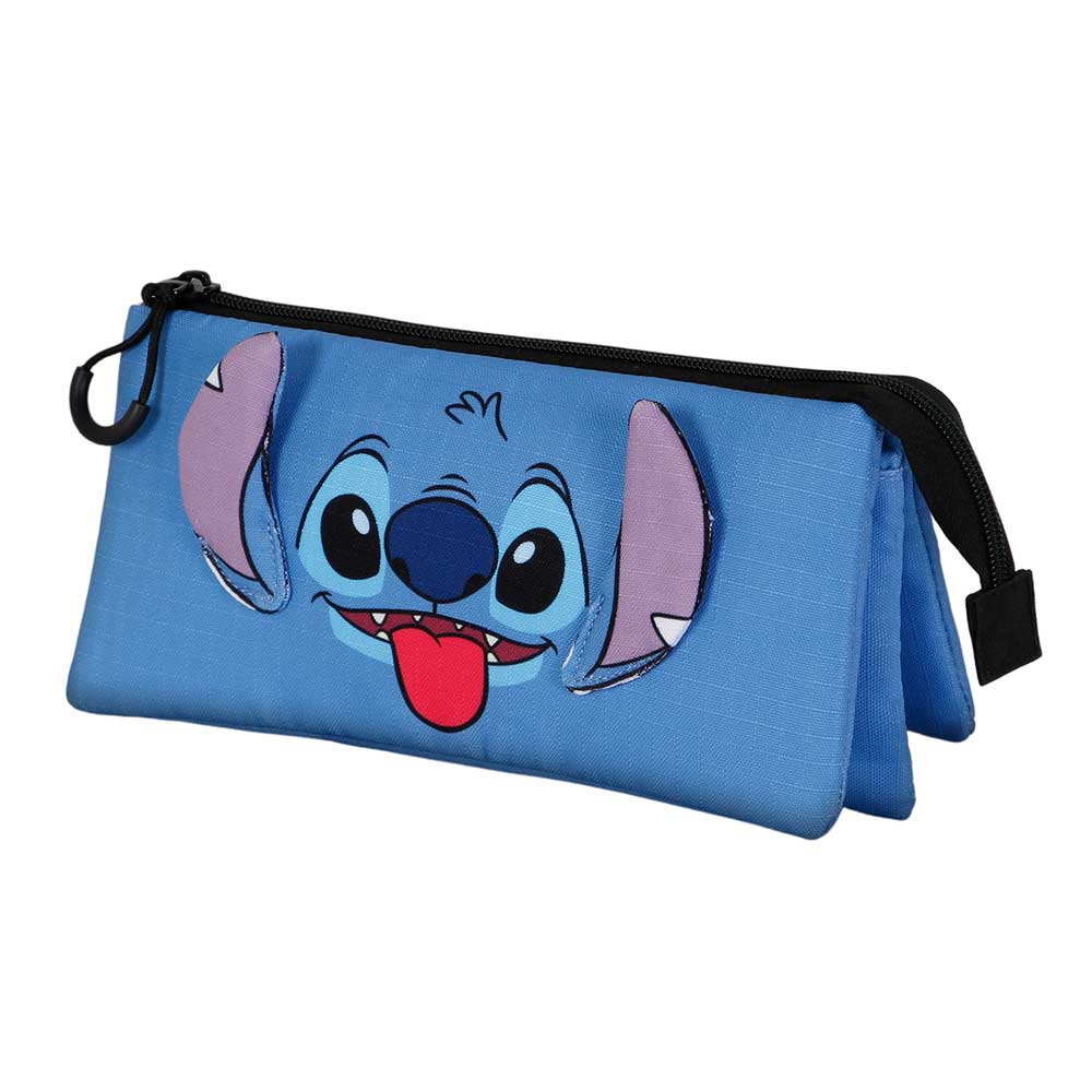 Disney Triple Pencil Case - Lilo And Stitch Blue