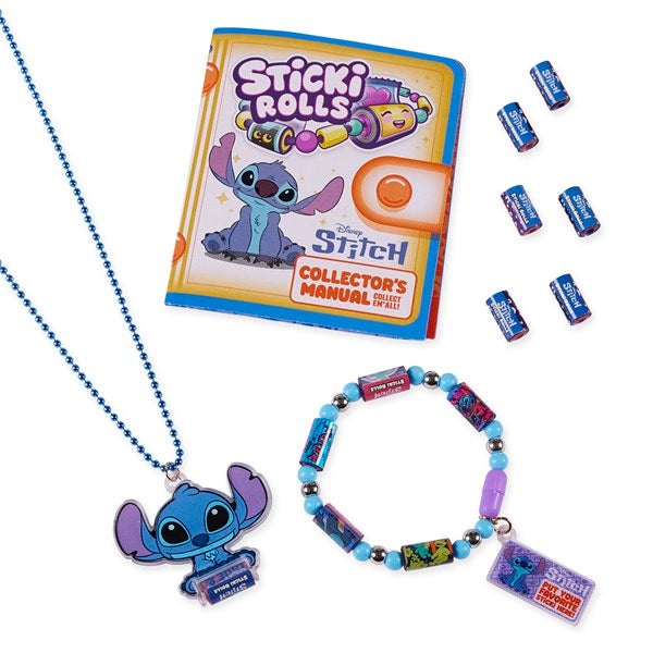 Disney Stitch Sticker Bracelet And Necklace Set