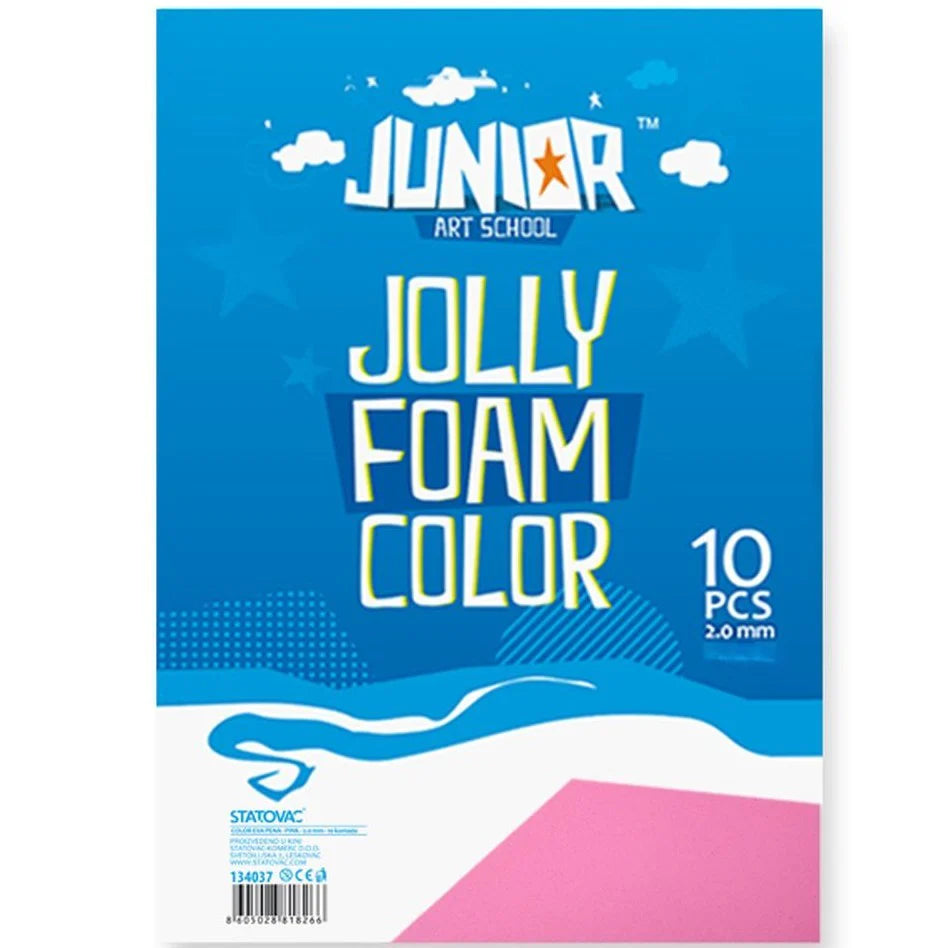 A4 Junior Jolly Foam Colour - Pink x 1pc