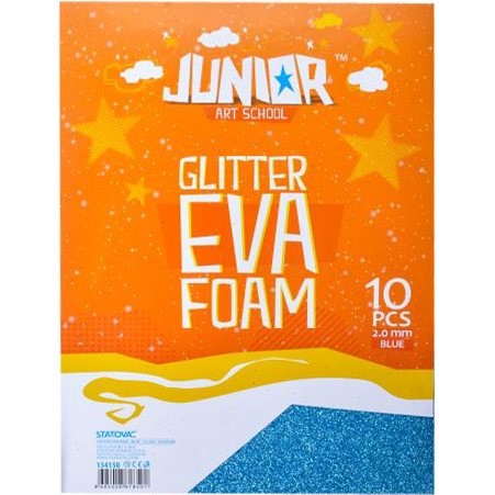 A4 Junior Jolly Foam Glitter Colour - Blue x 1pc