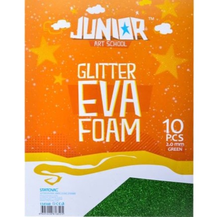 A4 Junior Jolly Foam Glitter Colour - Green x 1pc