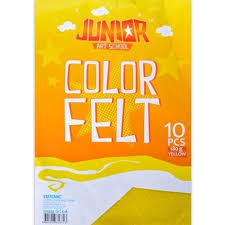 A4 Junior Jolly Felt Colour - Yellow x 1pc