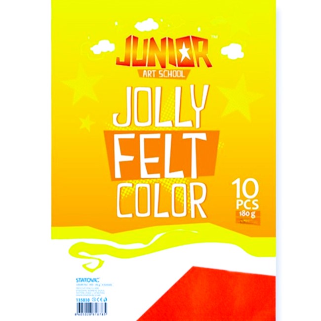 A4 Junior Jolly Felt Colour - Red x 1pc