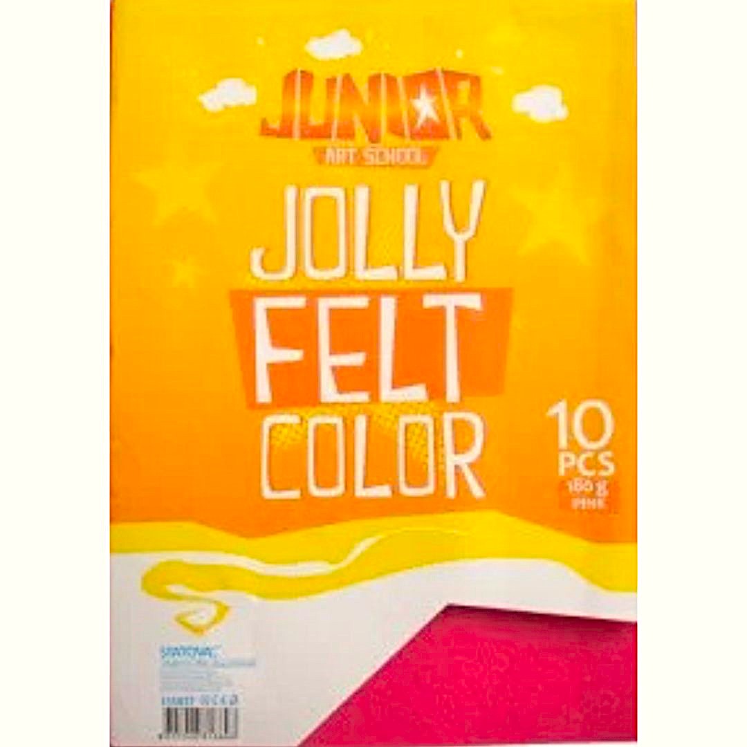 A4 Junior Jolly Felt Colour - Pink x 1pc