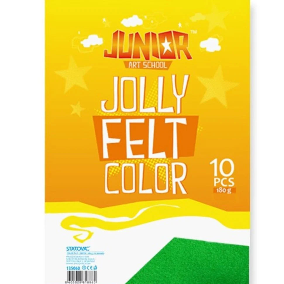 A4 Junior Jolly Felt Colour - Green x 1pc