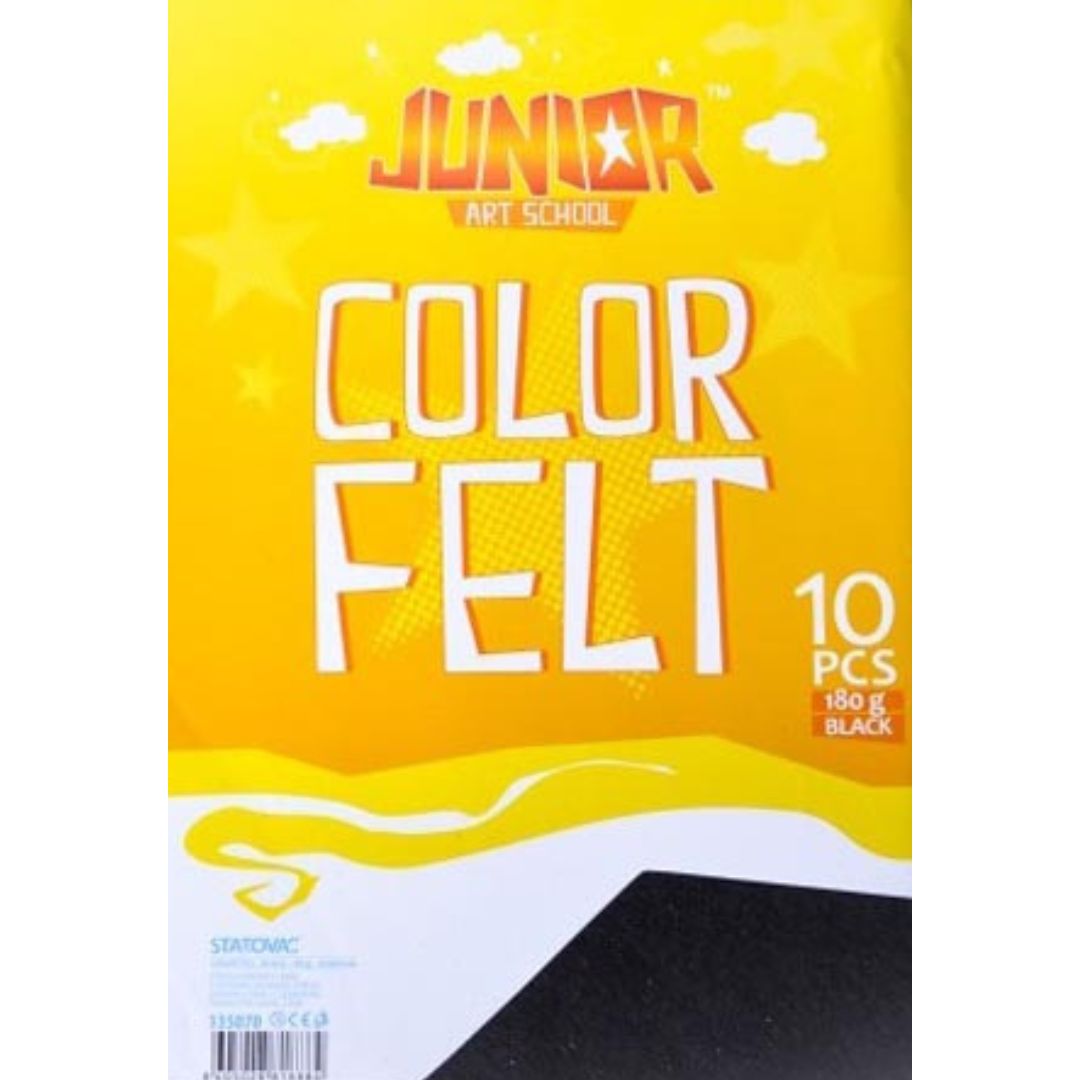 A4 Junior Jolly Felt Colour - Black x 1pc