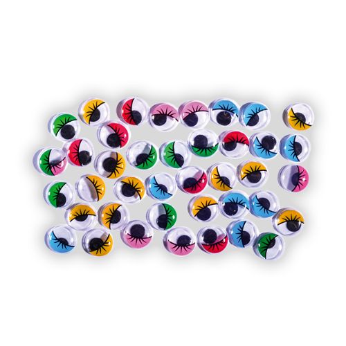Junior Colourful Googly Eyes 12mm A Pack Of 40pcs