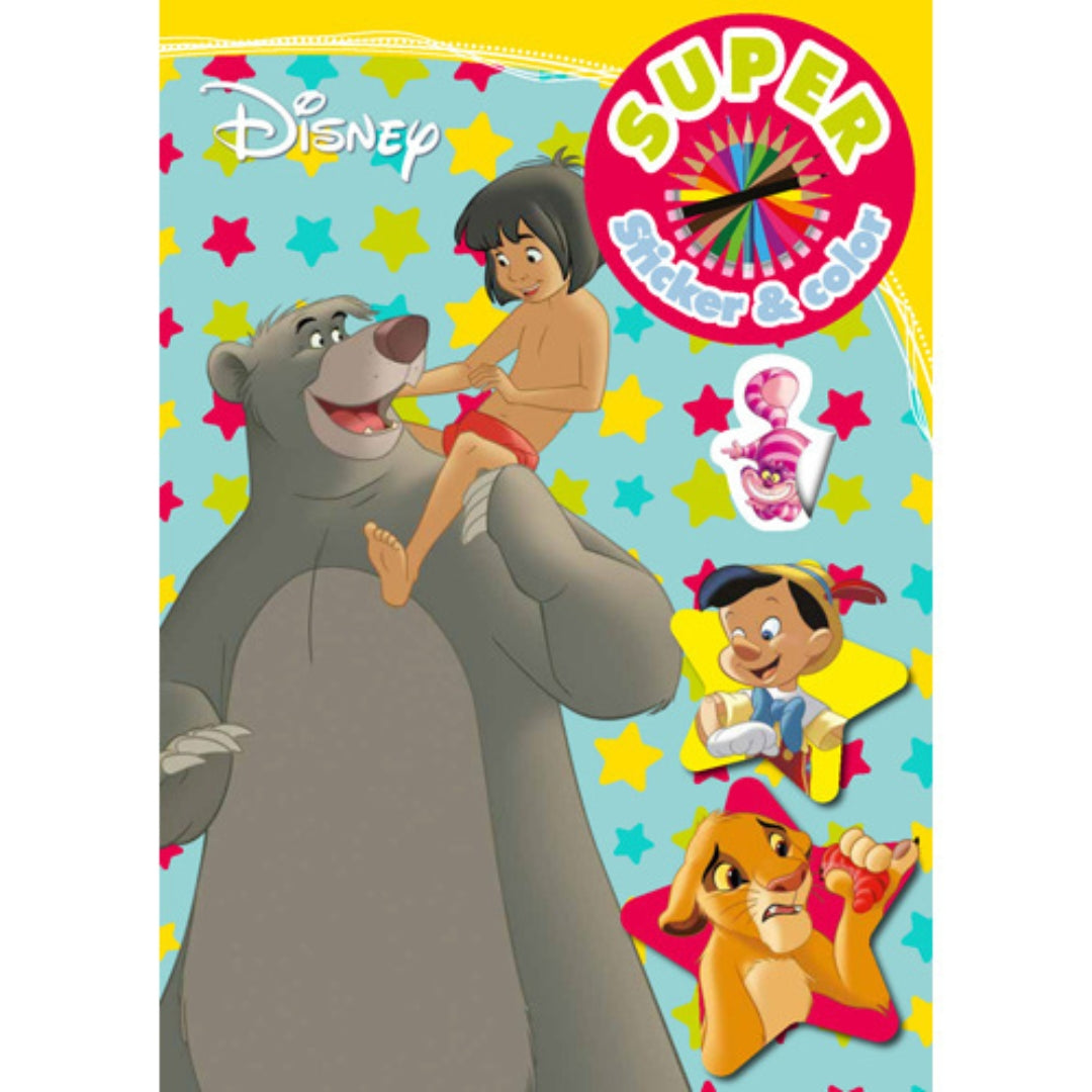 Super - Disney - Classic - Sticker & Colour Book