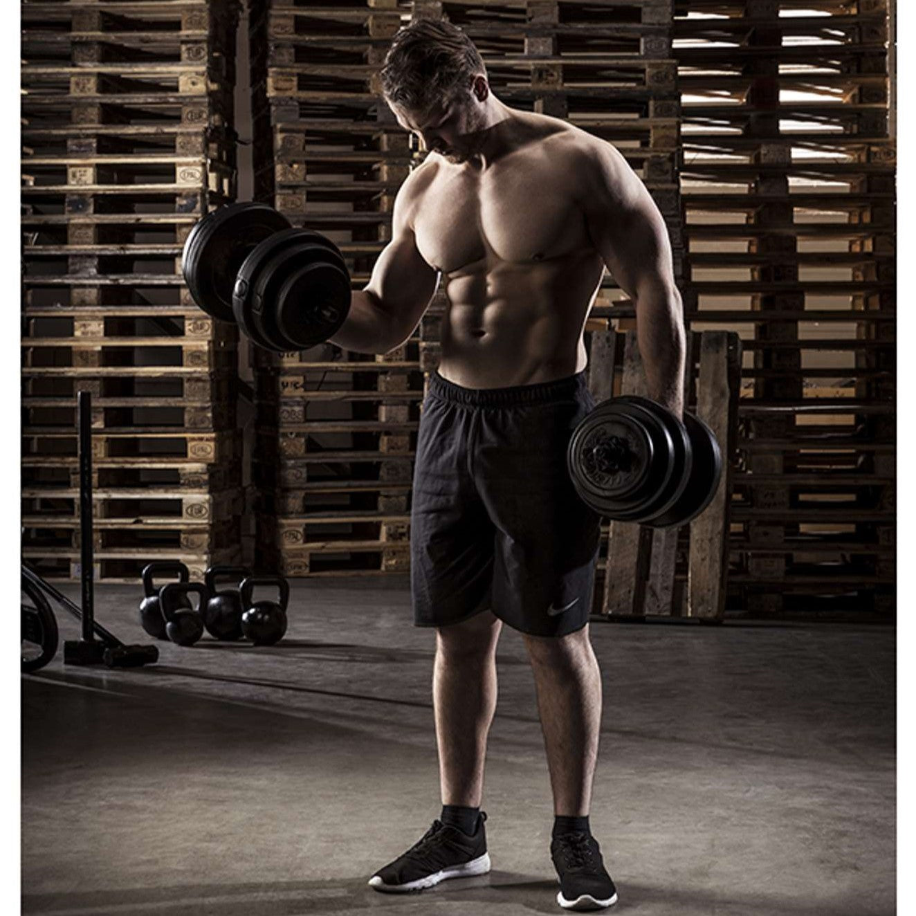 Tunturi Vinyl Dumbbell Set - 15 kg