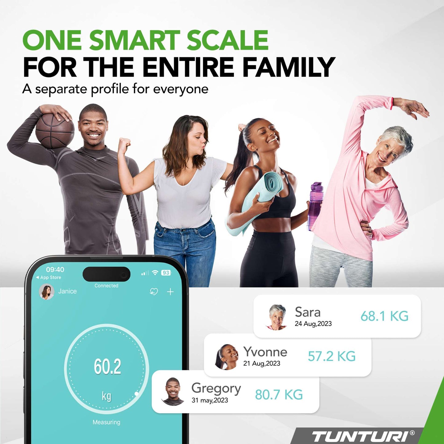 Tunturi Smart Scale Black