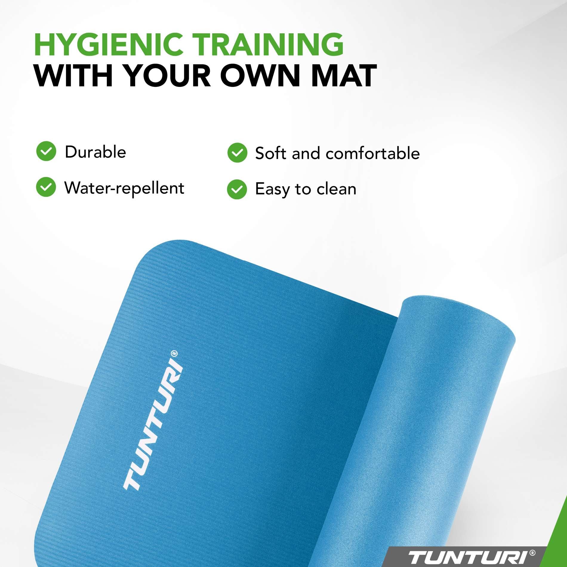 Tunturi Fitness Mat NBR 15mm - Petrol Blue
