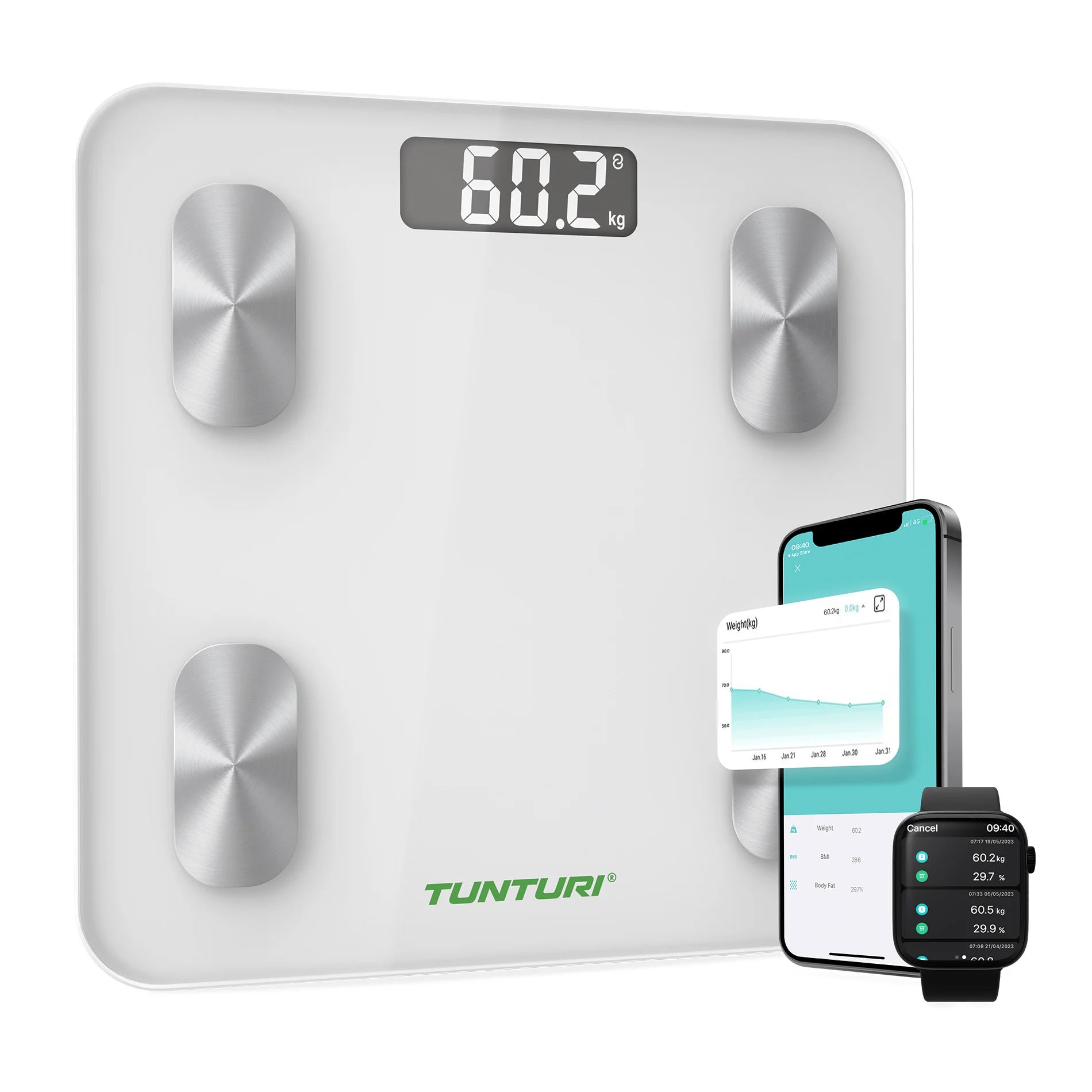 Tunturi Smart Scale White