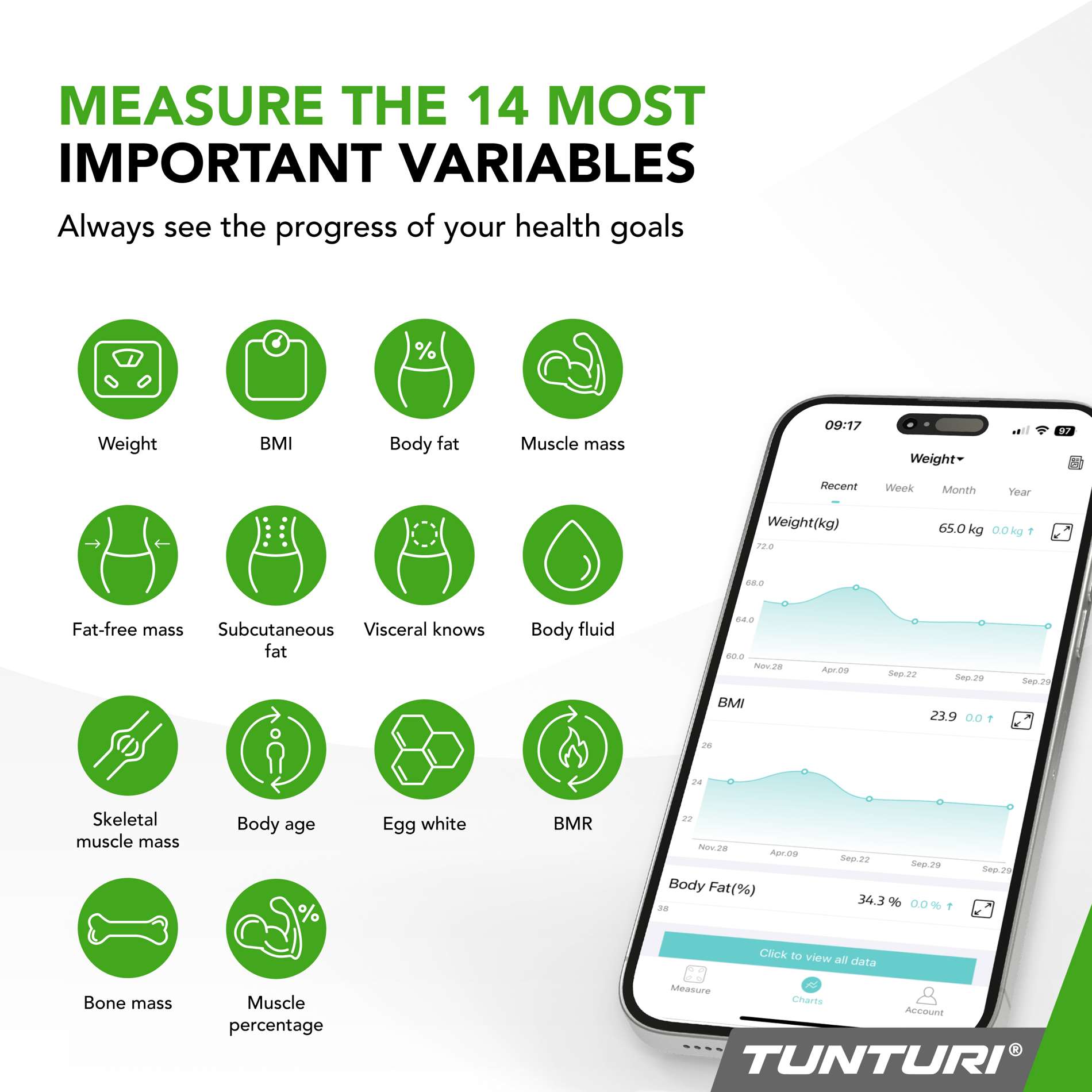 Tunturi Smart Scale White