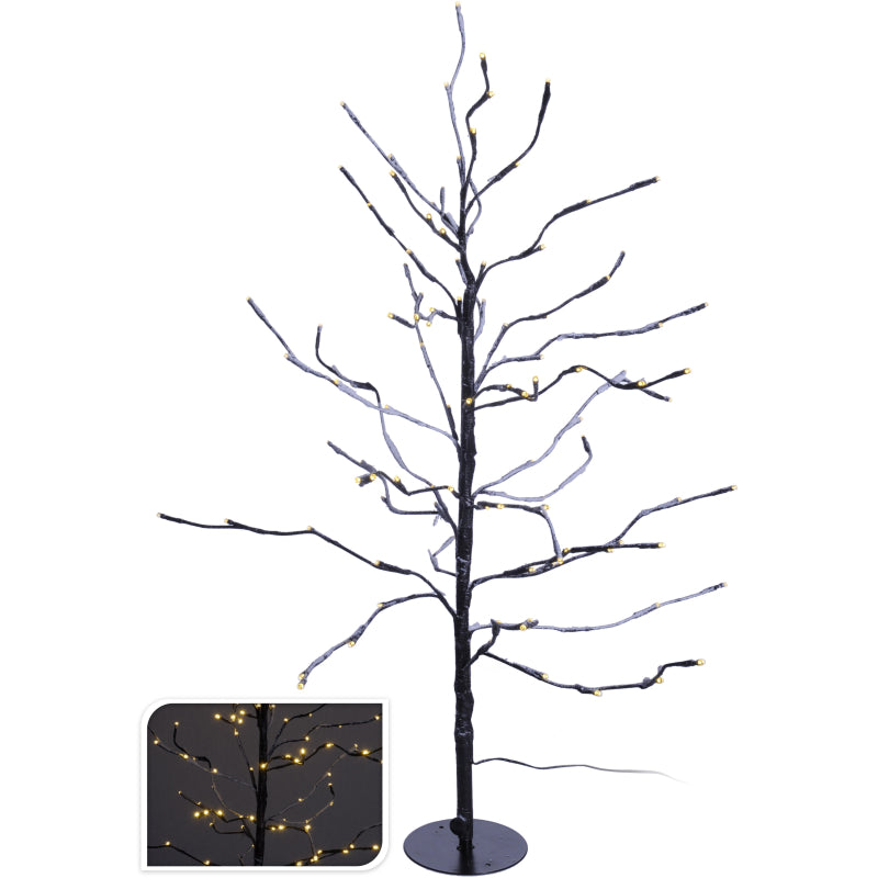 Snowy Brown LED Outdoor Light Tree