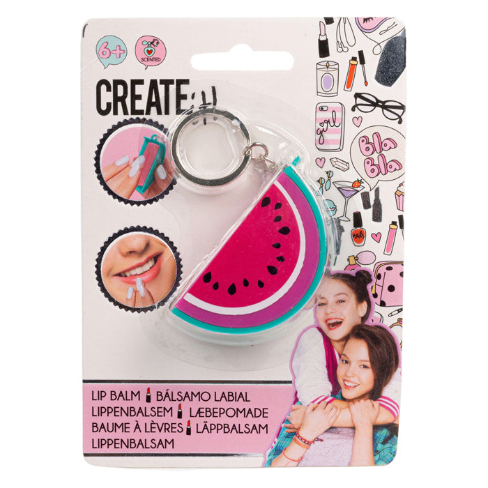 Create It! Beauty Lip Balm Keychain - Watermelon