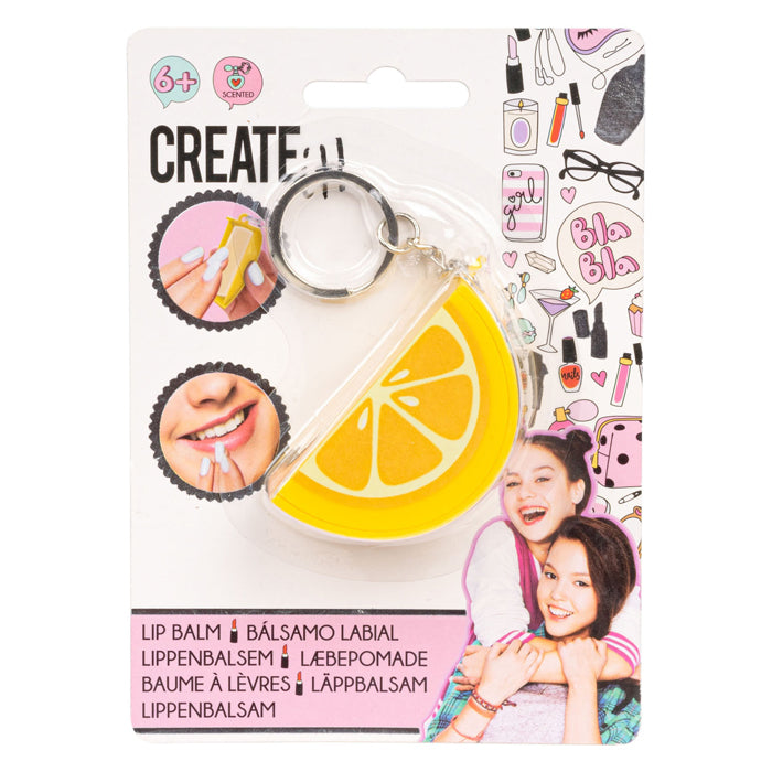 Create It! Beauty Lip Balm Keychain - Orange