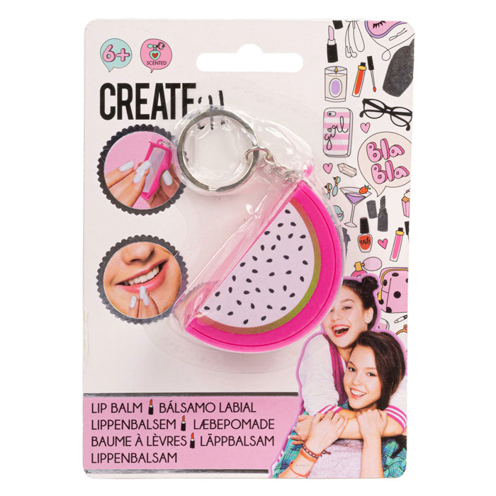 Create It! Beauty Lip Balm Keychain - Dragon Fruit