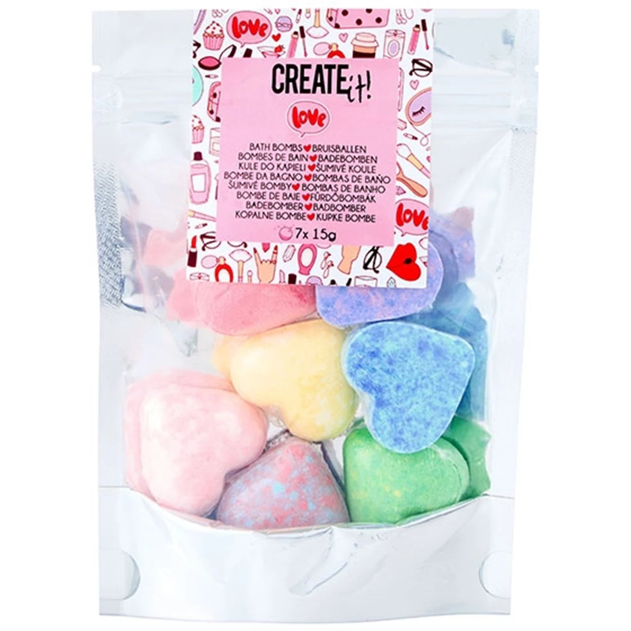 Create it! Beauty Bath Bombs Hearts 15g A Pack Of 7pcs