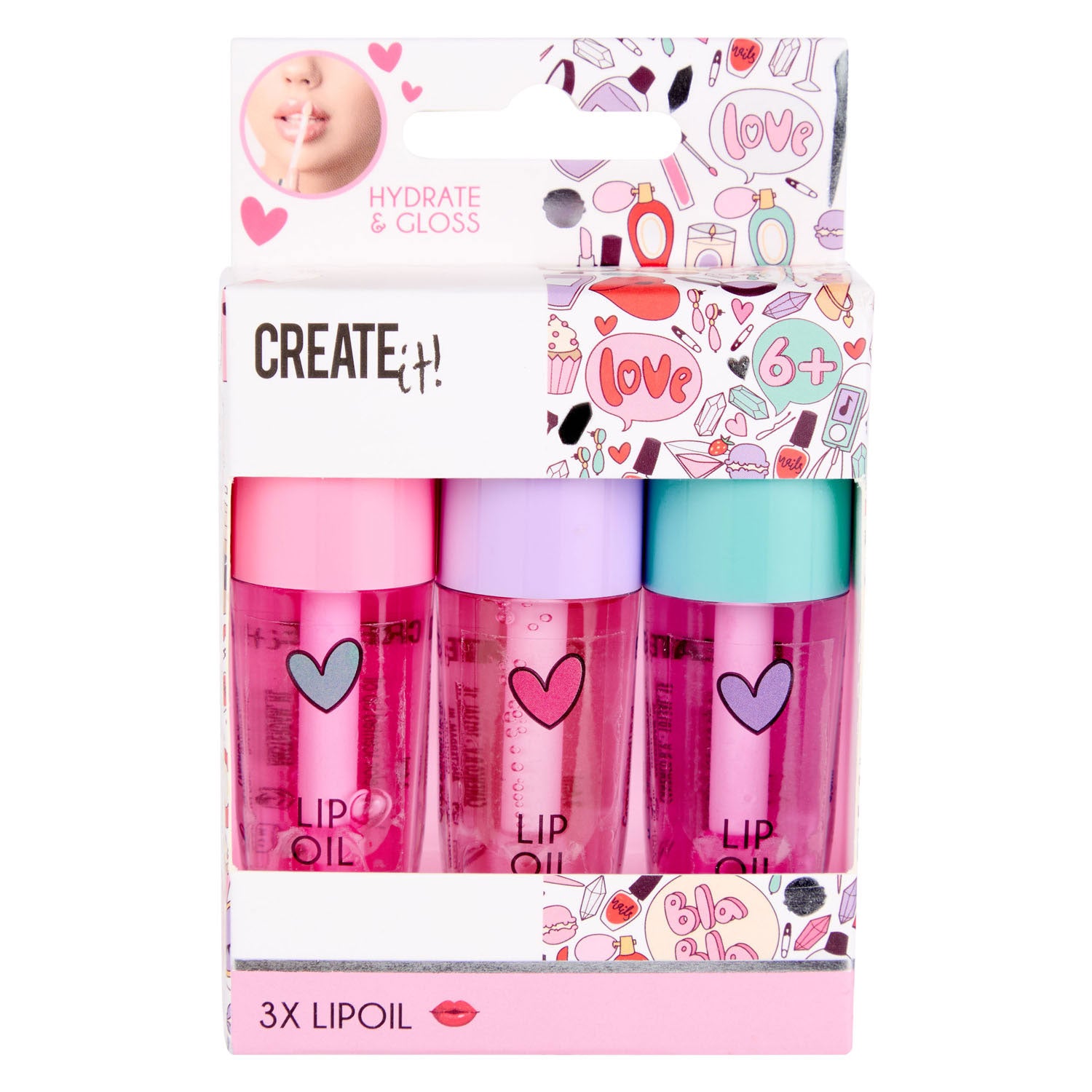 Create It! Lip Oil A Pack Of 3pcs