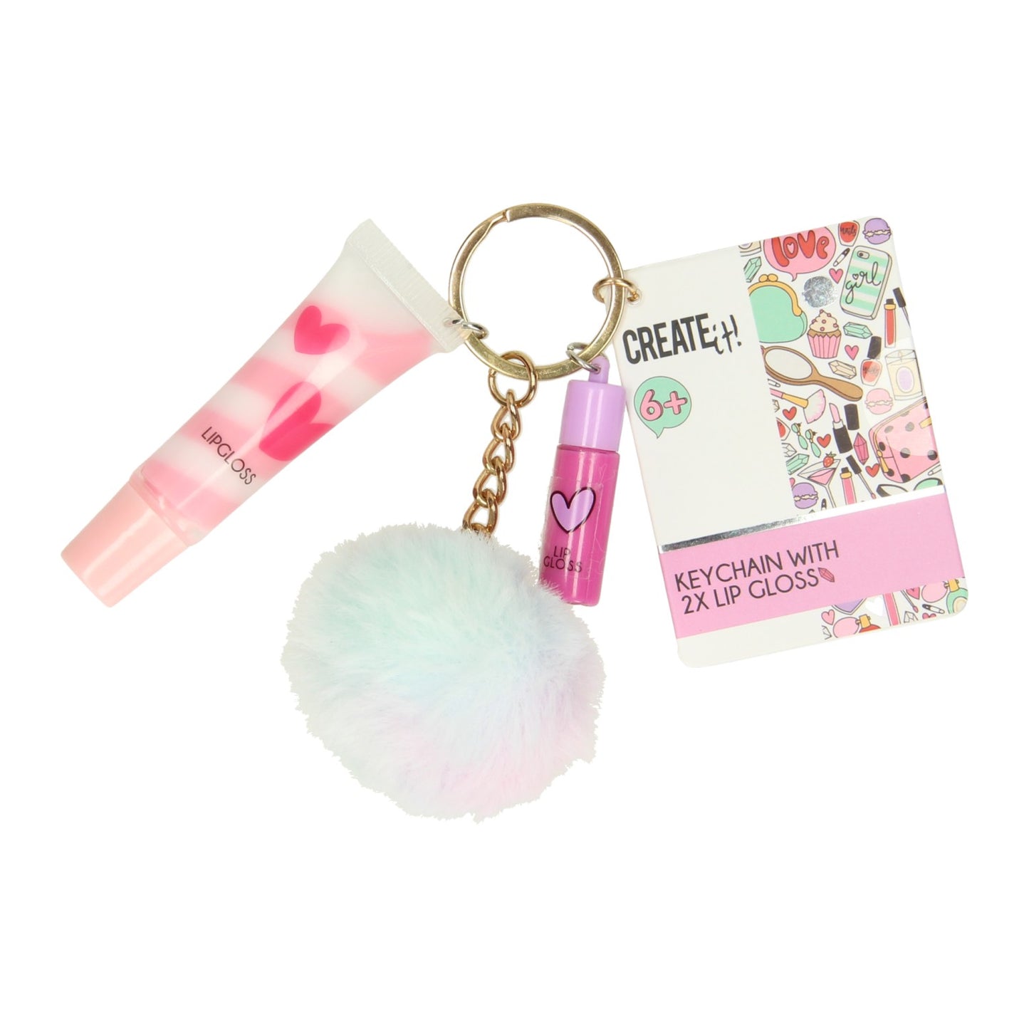 Create It! Lip Gloss Keychain Set