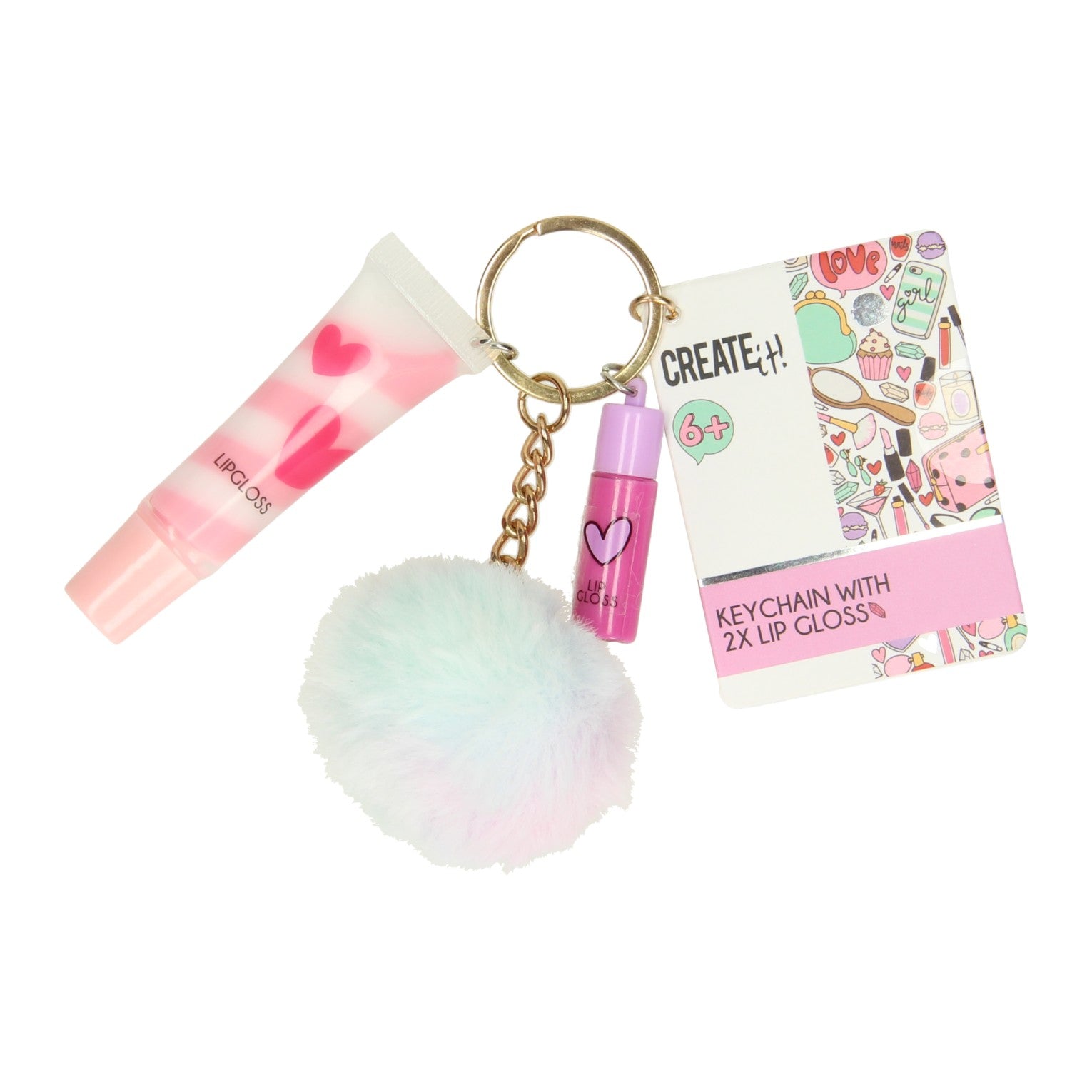 Create It! Lip Gloss Keychain Set