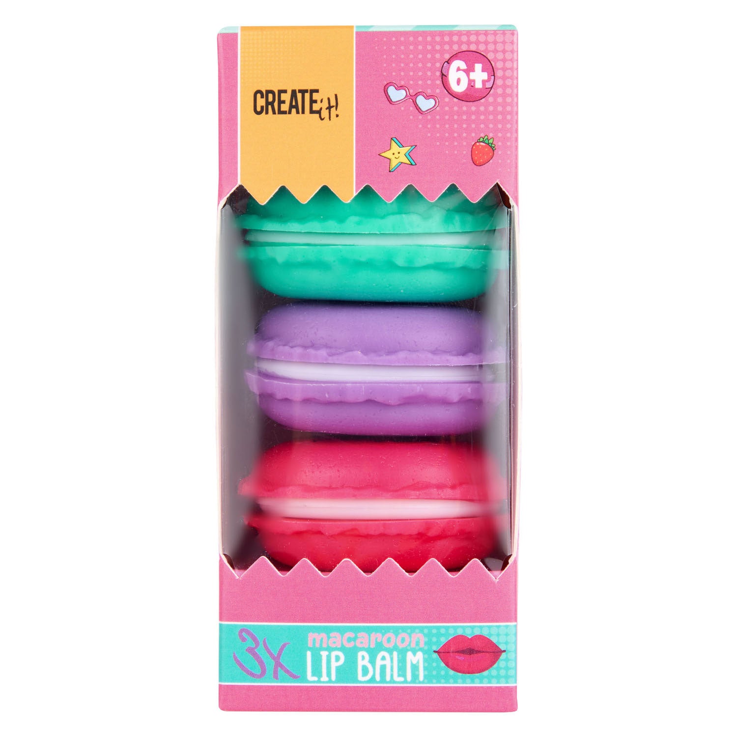 Create It! Candy Lip Balm Macaroon A Pack Of 3pcs