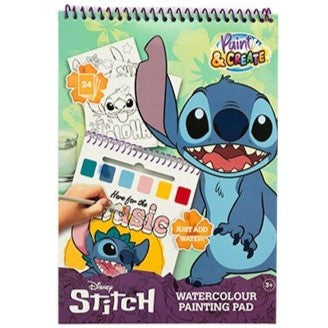 Disney Watercolour Painting Pad - Stitch