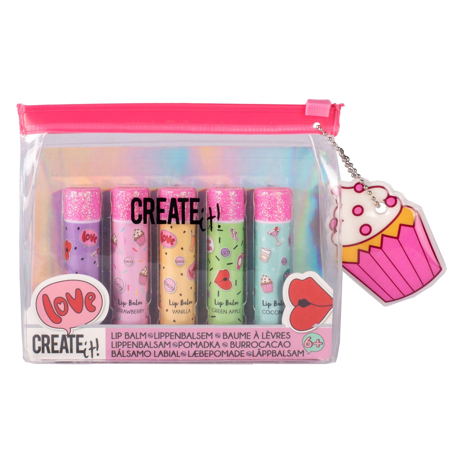Create it! Beauty Lip Balm in Case A Pack Of 5pcs