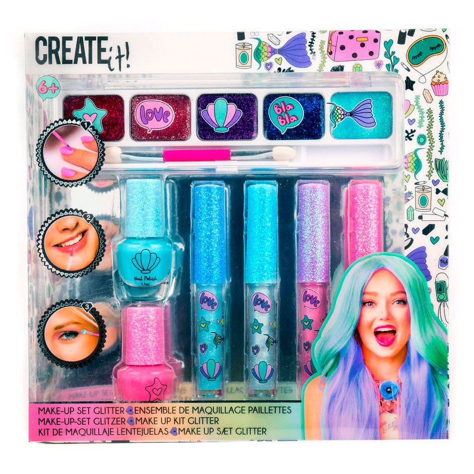 Create It! Beauty Make-Up Set Glitter