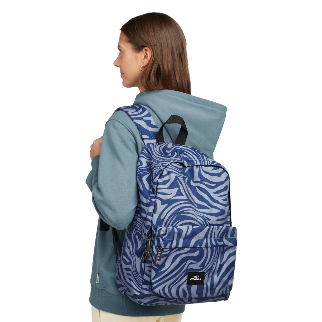 O'Neill Backpack 43 x 30 x 12cm - Essentials - Blue Swirl Zebra