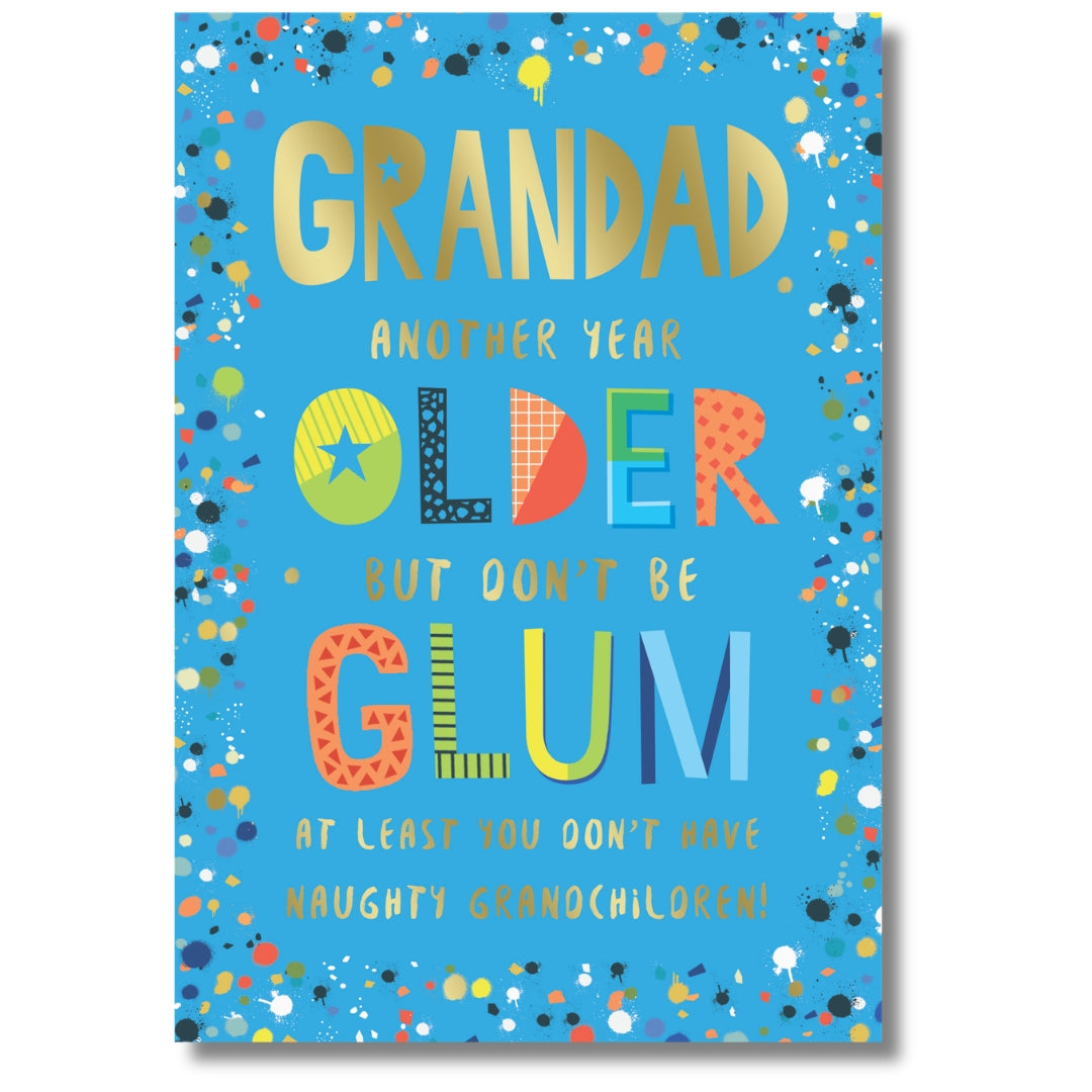Kingfisher Grandad Birthday - Greeting Card