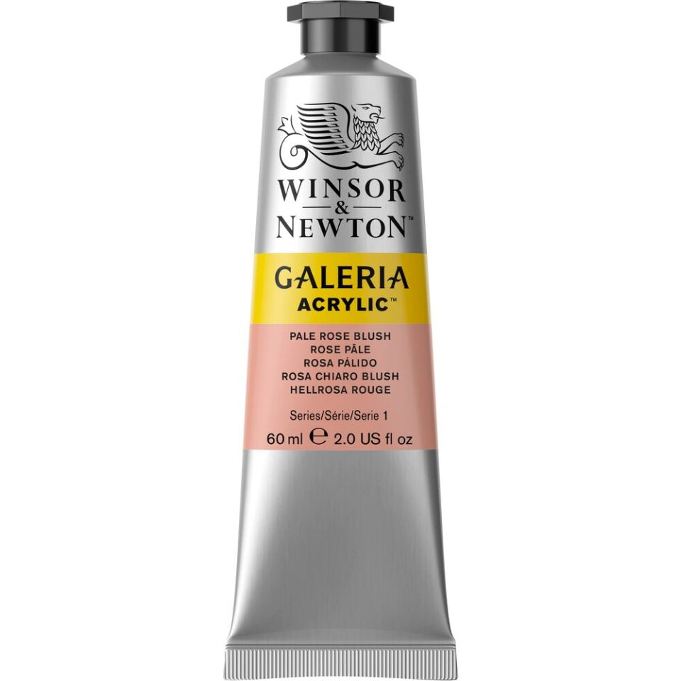 W & N Galeria Acrylic Paint 60ml - Various Colours - Lamp Black