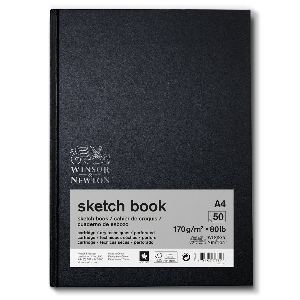 A4 Winsor & Newton Hardbound Sketchbook 170gsm 50p