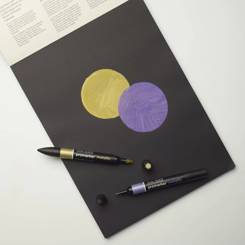 A4 Winsor & Newton Black Mixed Media Pad 200gsm 25 Sheets