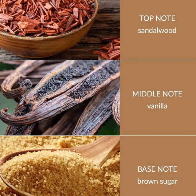 H&H Twin Wick Ellipse Candle 220g - Sandalwood & Vanilla