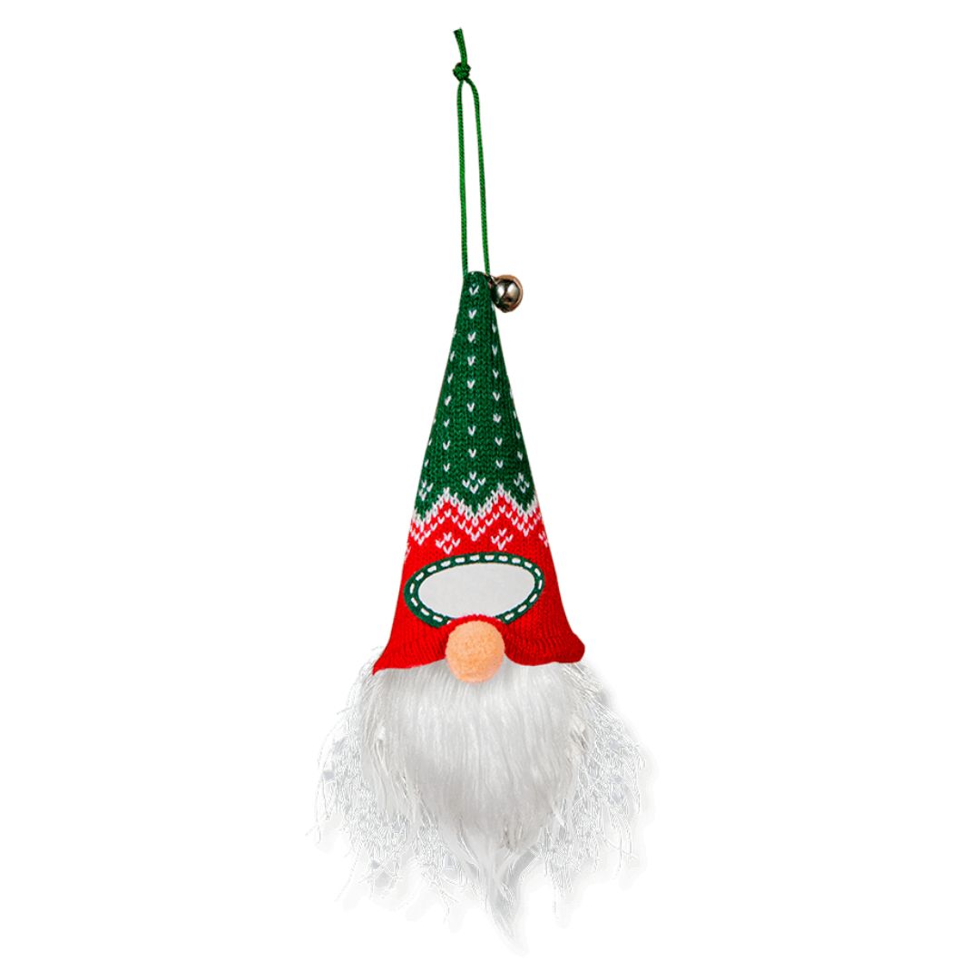 H&H Light Up Gonk Tree Decoration - Blank Green/Red