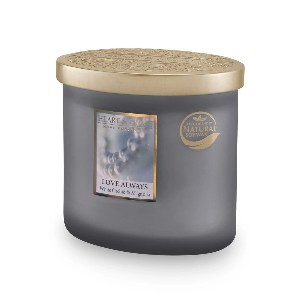 H&H Two Wick Ellipse Wick Candle 220g - Love Always