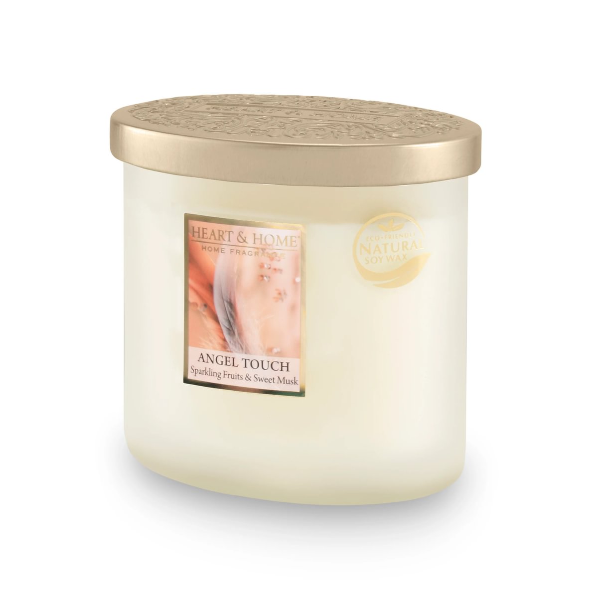 H&H Two Wick Ellipse Wick Candle 220g - Angel Touch