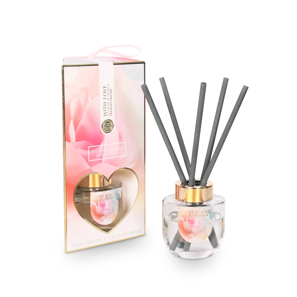 H&H Fragrance Diffuser 70ml - With Love Tea Rose & Vanilla