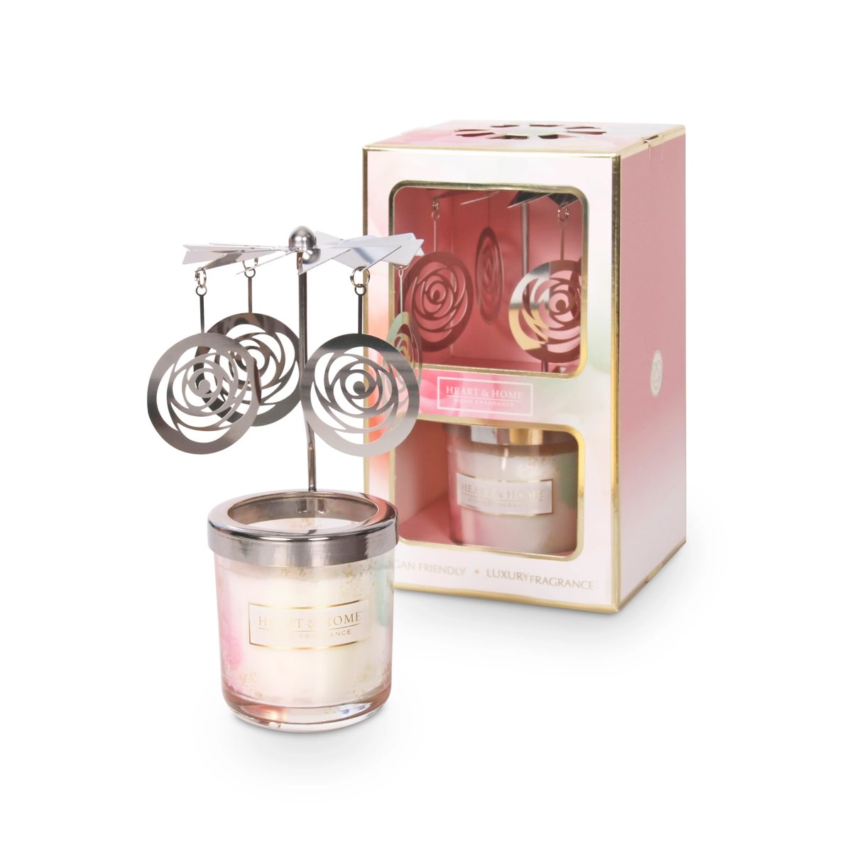 H&H Mini Candle & Carousel 45g - With Love