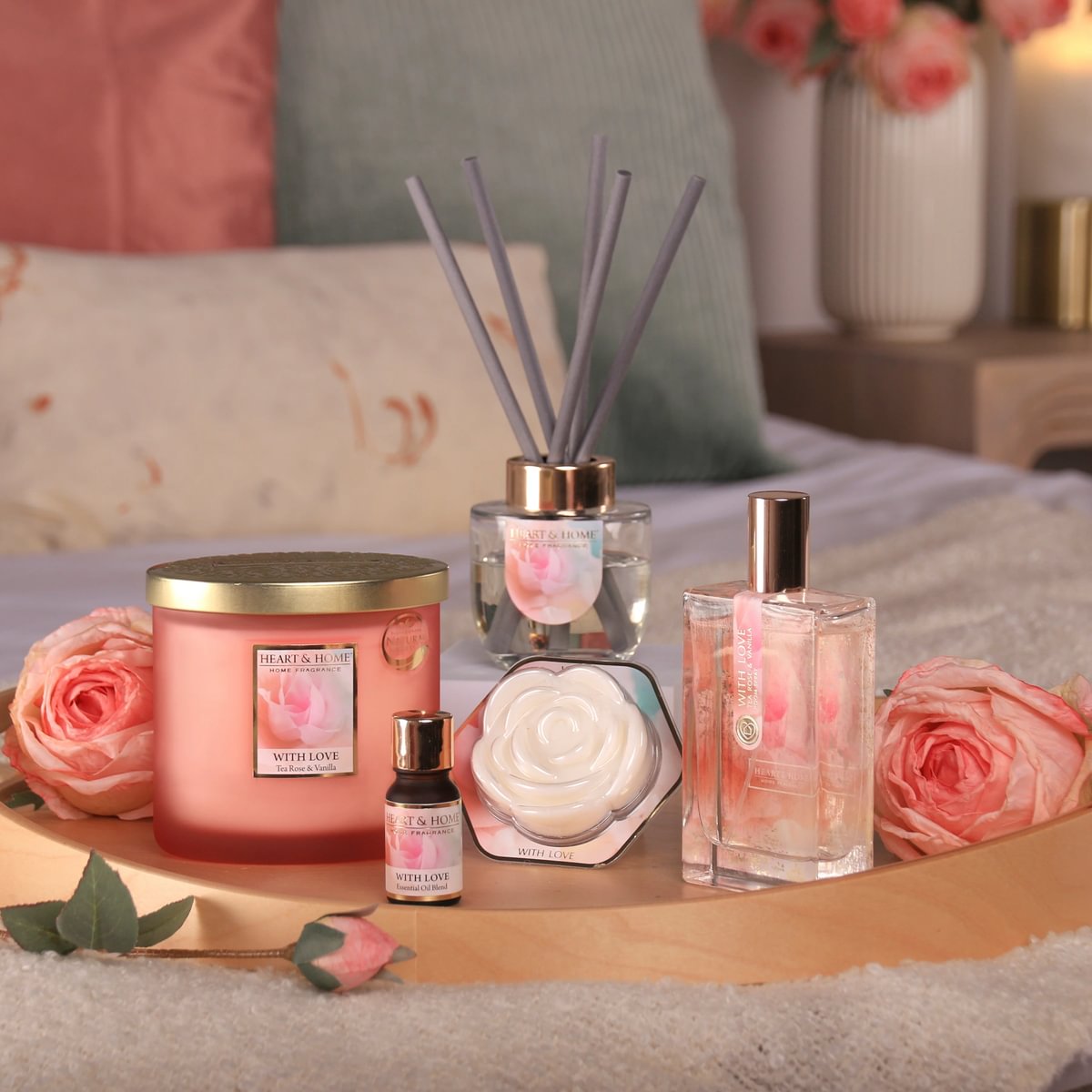 H&H Mini Candle & Carousel 45g - With Love