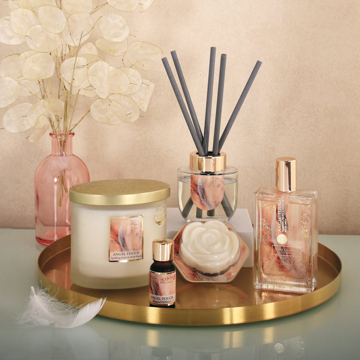 H&H Mini Candle & Carousel 45g - Angel Touch