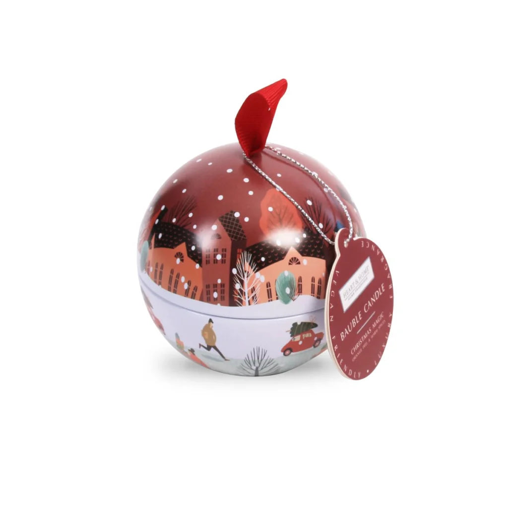 H&H Bauble Candle 85g - Christmas Magic