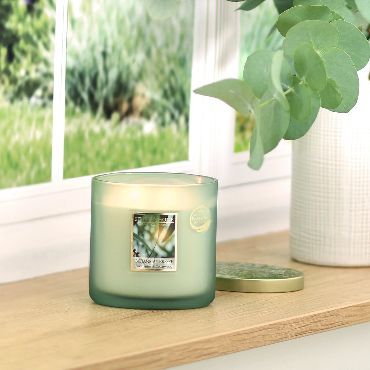 H&H Twin Wick Ellipse Candle 220g - Botanical Breeze