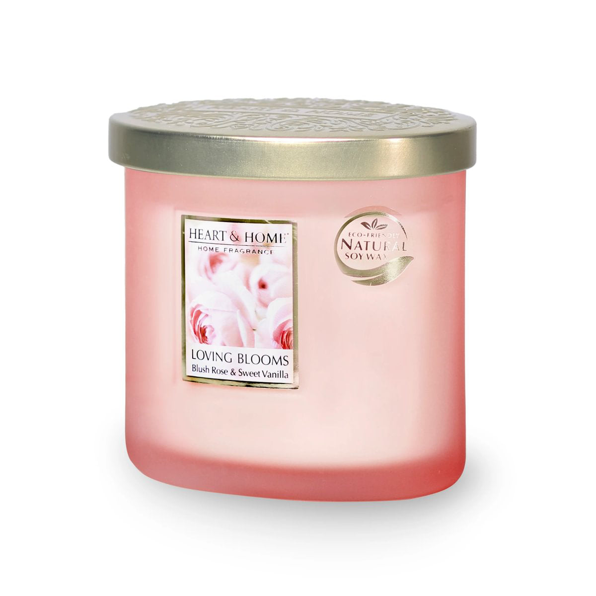 H&H Twin Wick Ellipse Candle 220g - Loving Blooms