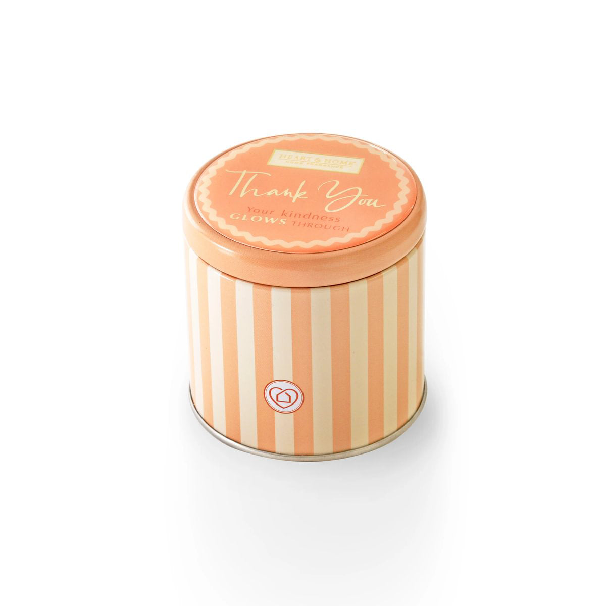 H&H Tin Candle 125g - Amber Sunset - Thank You