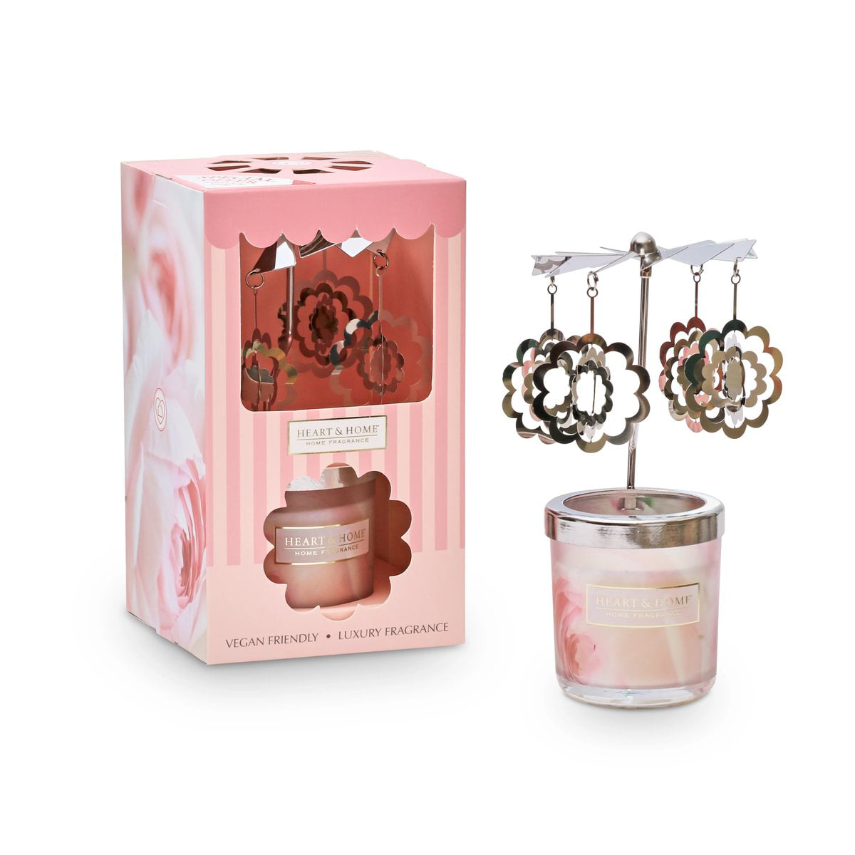 H&H Mini Candle & Carousel 45g - Loving Blooms