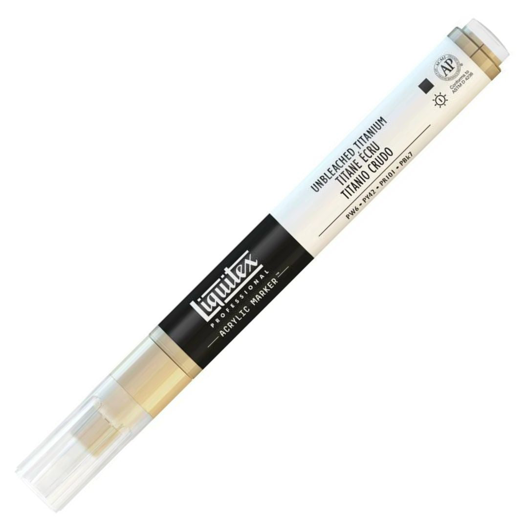 Liquitex Acrylic Marker 2-4mm Unbleached Titanium